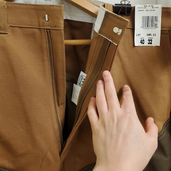 New with tags Rare vintage Key Imperial canvas work pants W40 × L32 - Picture 5 of 13